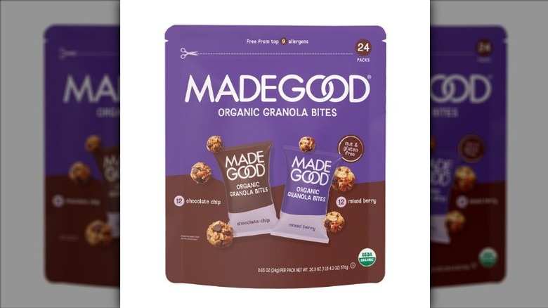 MadeGood Organic Granola Bites Variety Pack on a white background.