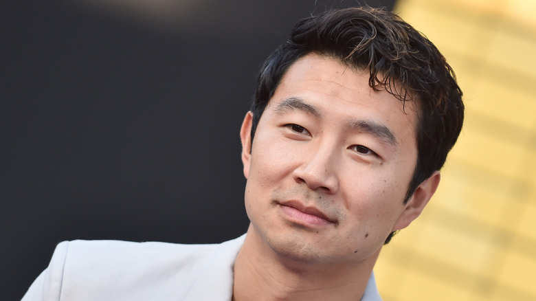 Headshot of Simu Liu looking into the distance
