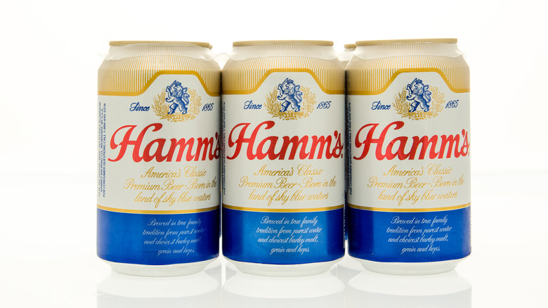 cans of Hamm's beer