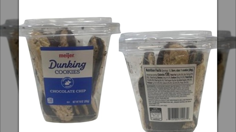 Pack of Meijer dunking cookies