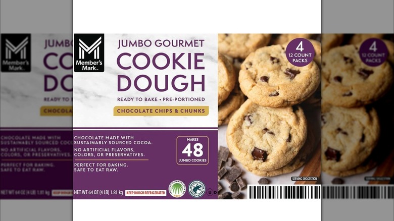 Box of Member's Mark cookie dough