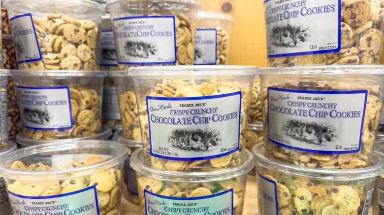 Stacks of Trader Joe's cookies
