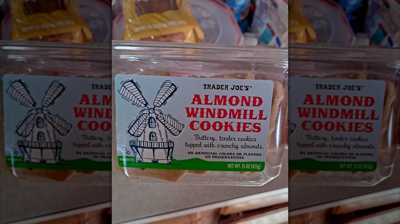 Pack of Trader Joe's almond windmill cookies