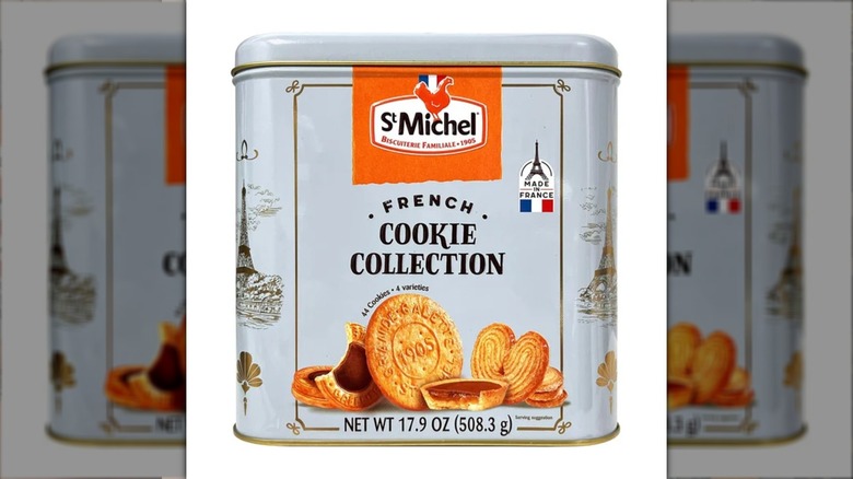 Tin of St Michel French cookies at Costco