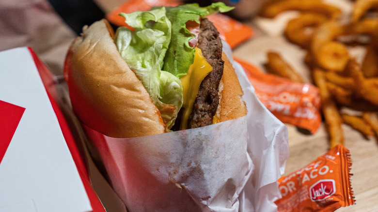 Jack in the Box burger