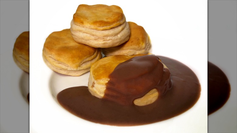 Biscuits and chocolate gravy