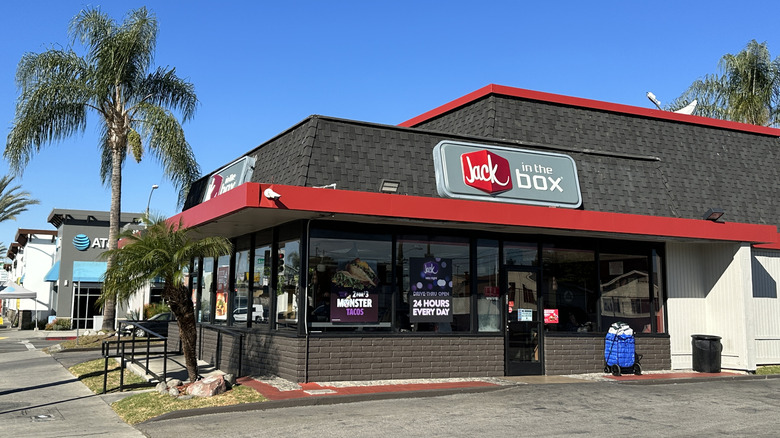 Jack in the Box storefront on sunny day