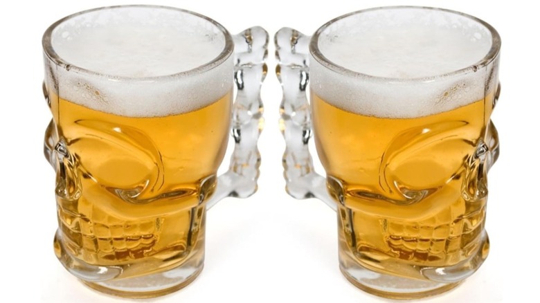 Skull Face Beer Mugs