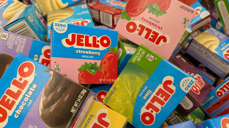 Boxes of Jell-O