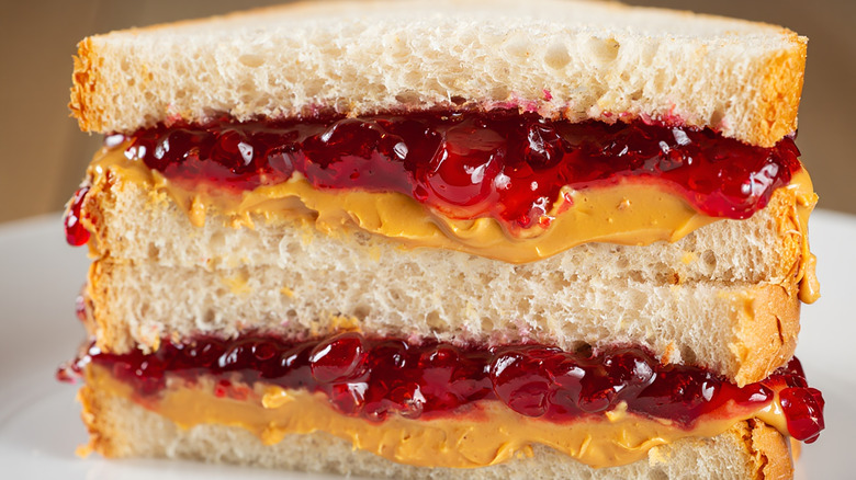 peanut butter and jelly sandwich