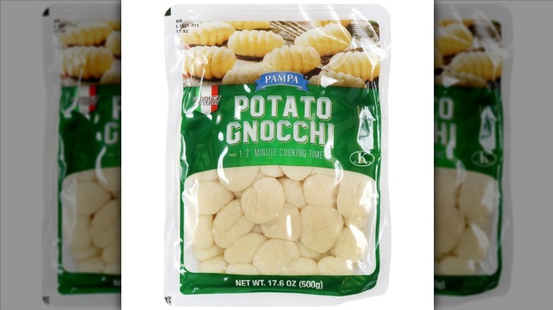 A package of Caputo Potato Gnocchi on a white background.
