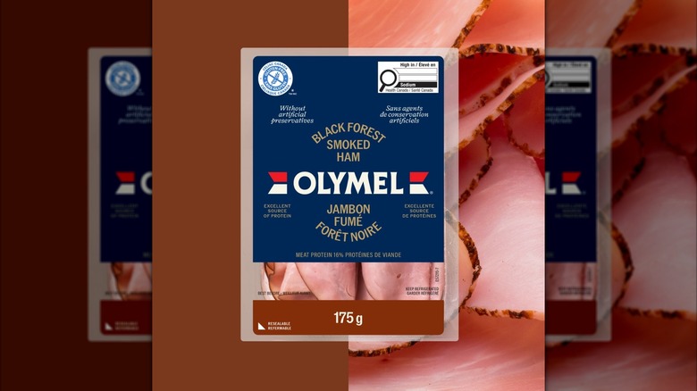 Package of Olymel ham