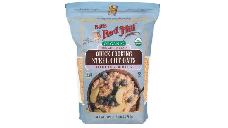 Bag of Bob's Red Mill steel cut oats