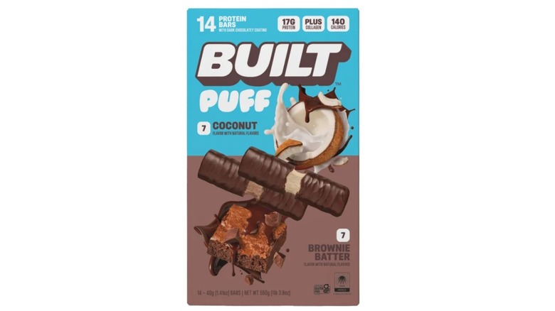 Variety pack box of Built Puff bars