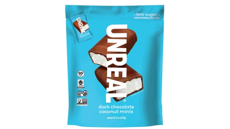 Blue snack bag of Unreal minis