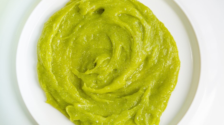 Wasabi on a white plate