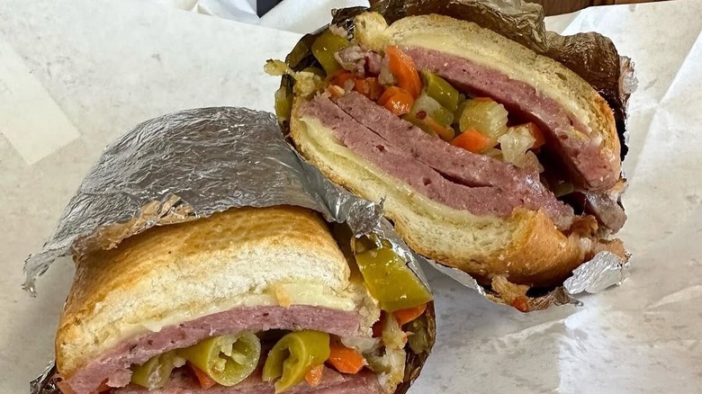 The Hot Salami from Gioia's deli