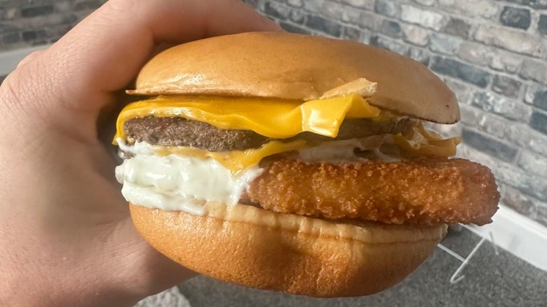 The Surf and Turf burger from McDonald's