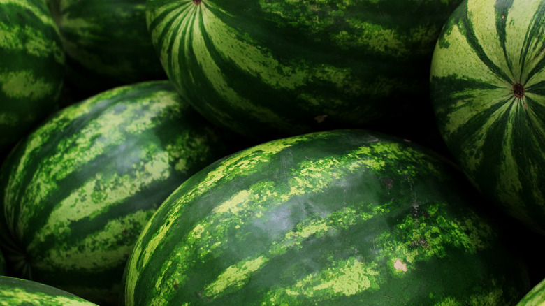 Stacked watermelon