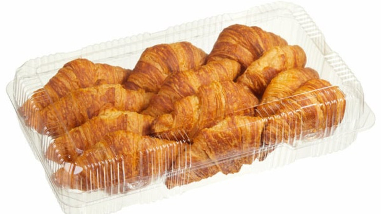 A container of Costco's butter croissants