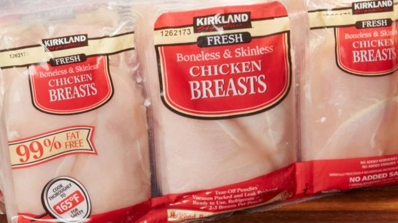 Packs of Kirkland Signature Fresh Boneless Skinless Chicken Breasts