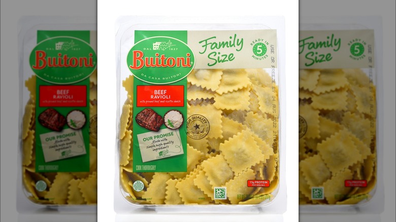 Pack of Buitoni beef ravioli