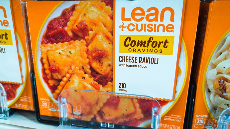 Box of Lean Cuisine ravioli