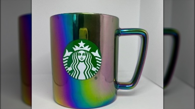 Metallic Starbucks mug