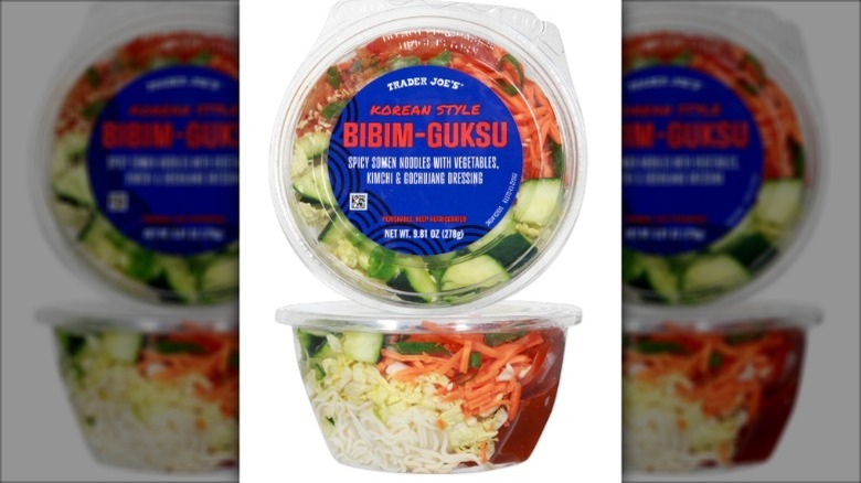 bowl of Trader Joe's Korean Style Bibim-Guksu