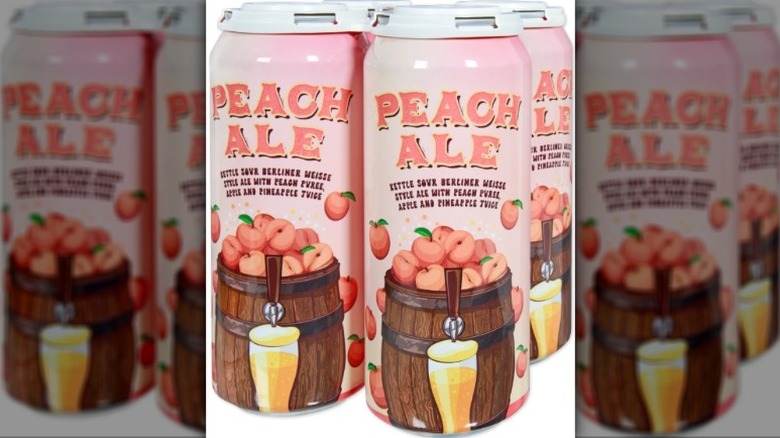 four-pack of Trader Joe's Campanology Peach Ale