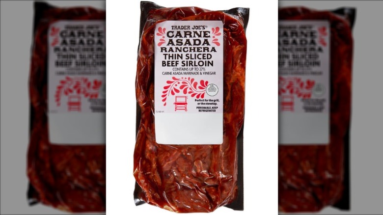 Package of Trader Joe's Carne Asada Ranchera
