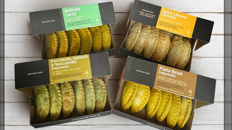 Four packages of assorted Nuchas empanadas