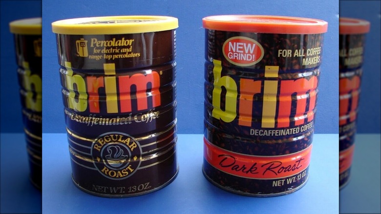 Two canisters of Brim Coffee