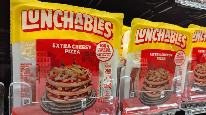 Extra Cheesy Pizza Lunchables on sale.