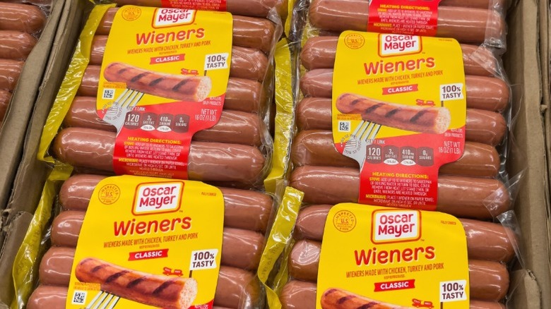 Oscar Mayer hot dogs on sale.