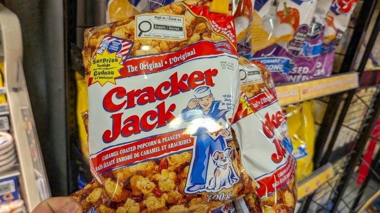 A bag of Cracker Jacks.