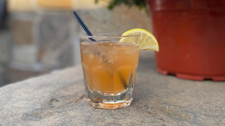 Horsefeather cocktail on table