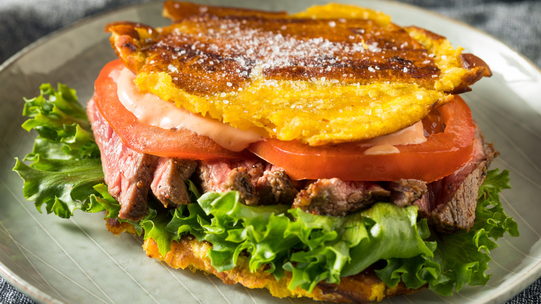 Jibarito sandwich