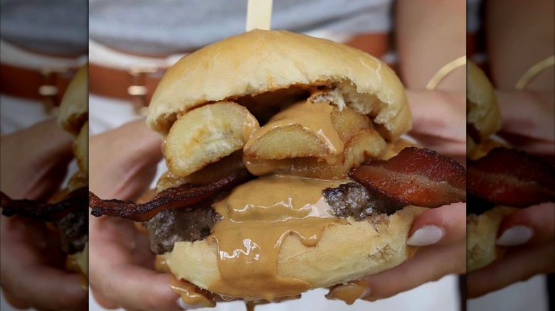 The Elvis burger with bananas and bacon from Stock & Barrel