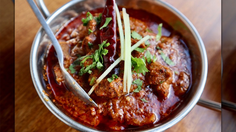 Bowl of phaal at Brick Lane Curry House in New Jersey