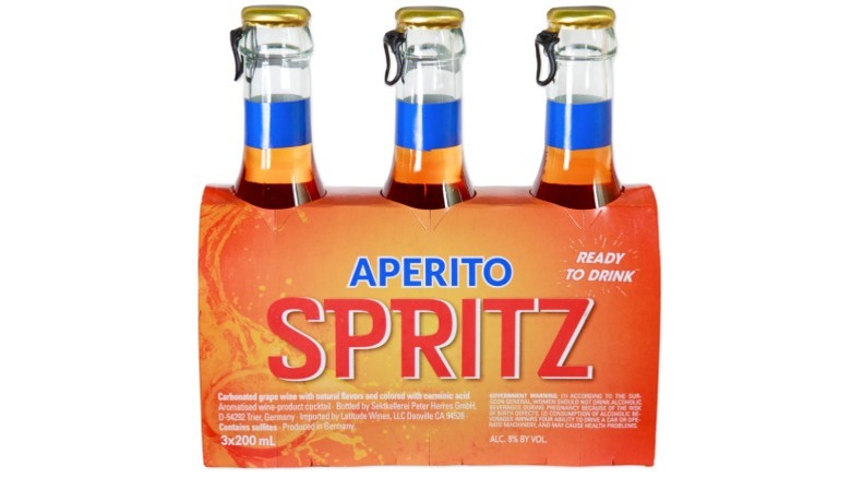 Three-pack of Trader Joe's Aperito Spritz bottles