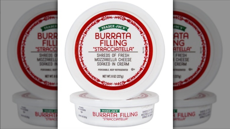 Two containers of Trader Joe's Burrata Filling
