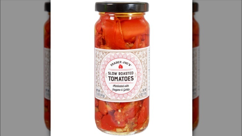 Jar of Trader Joe's Slow Roasted Tomatoes
