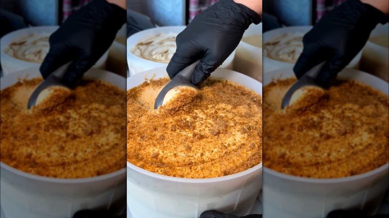 Sorry Not Sorry Creamery Pumpkin Spice Cheesecake Crumble