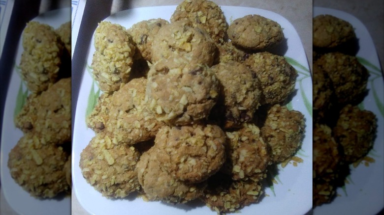 Plate of potato chip cookies