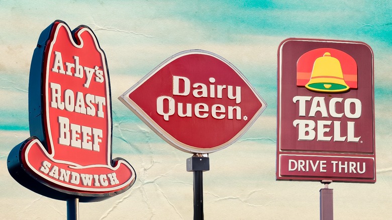 assorted restaurant logos