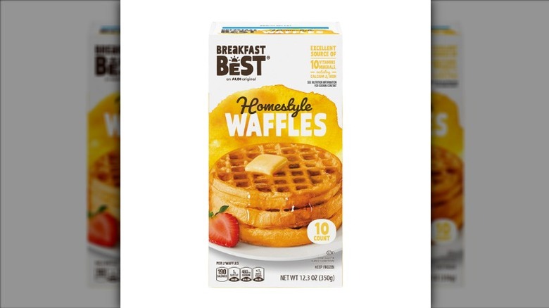 box of Breakfast Best Homestyle Waffles