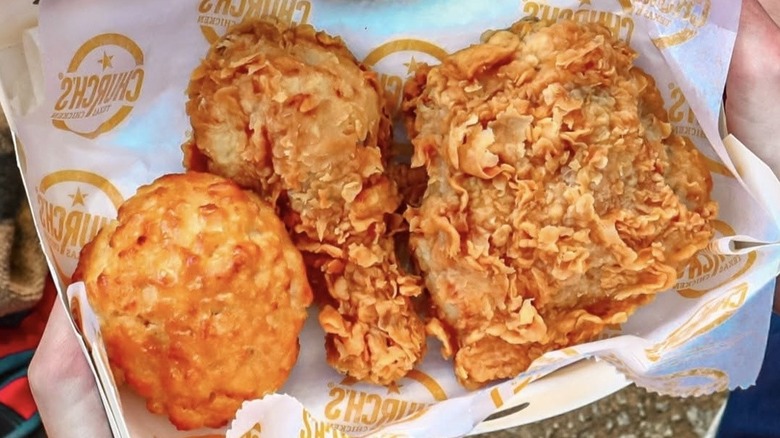 fried chicken from Church's Texas Chicken