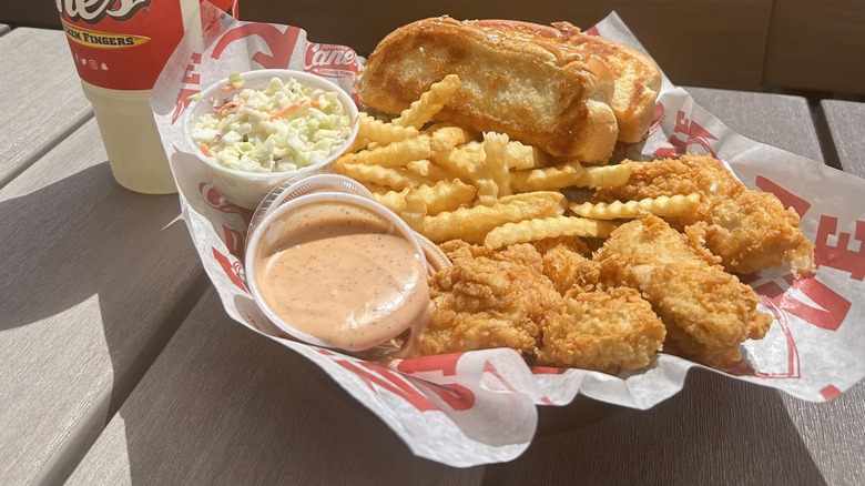 A combo meal from Raising Cane's