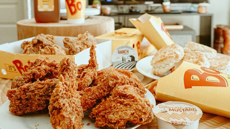 A variety of food from Bojangles